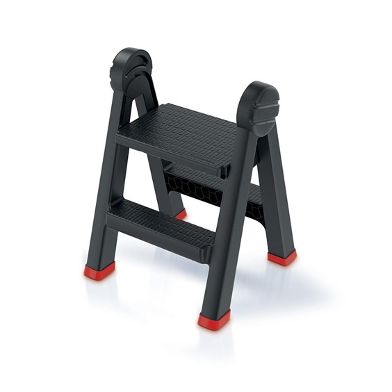Schůdky TITAN LADDER 47,0x43,5x63,0cm oboustranné, červené