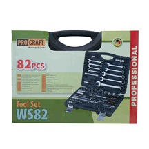 Sada nářadí 1/4"+1/2"+klíče 82dílná Procraft | WS82