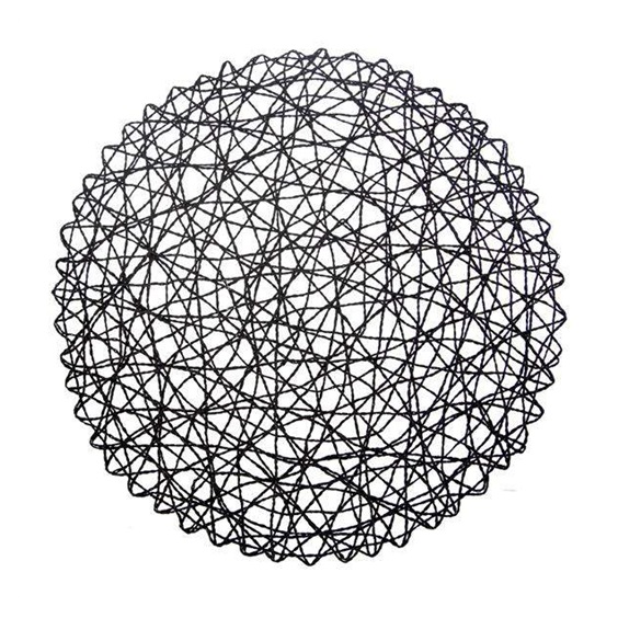 Prostírání papír pr. 35 cm černá