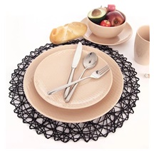 Prostírání papír pr. 35 cm černá