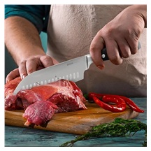 Nůž kuchyňský nerez/UH santoku MASTER 18,5 cm