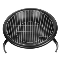 Ohniště Strend Pro Homefire, BBQ, gril s roštem, na dřevěné uhlí, kovové, kulaté, 545x400 mm