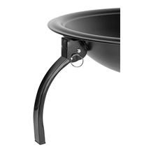 Ohniště Strend Pro Homefire, BBQ, gril s roštem, na dřevěné uhlí, kovové, kulaté, 545x400 mm