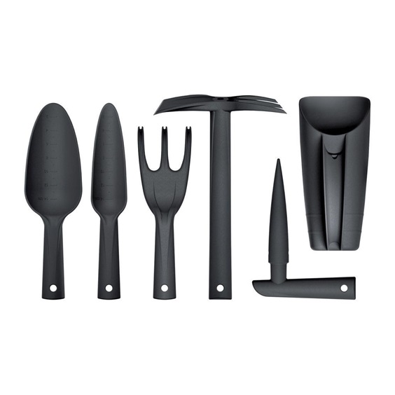 Sada ručního nářadí RESPANA GARDENING TOOLS SET černá, 6 ks