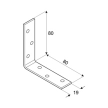 Úhelník 80x80x19x2,0 mm