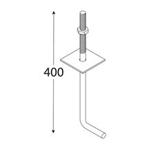 Kotva stavebni, nebarvený 400x12 mm