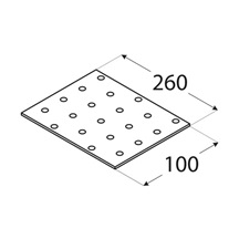 destička perforovaná 260x100x2,0 mm