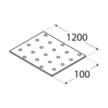 destička perforovaná 100x1200x2,0 mm