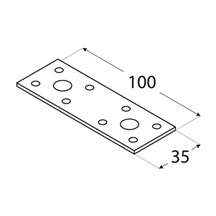 spojka plochá 100x35x2,5 mm