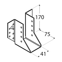 trámová botka 45x108x75x2,0 mm