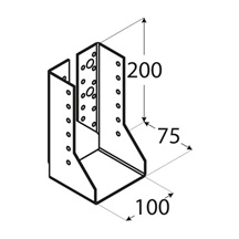 trámová botka uzavřená 100x202x2,0 mm