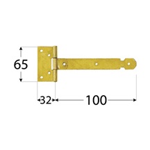 Závěs brankový 100x25x1,5mm