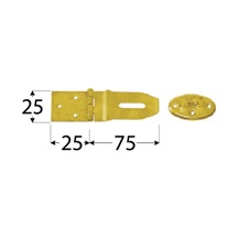 Závěs zamykací jednoduchý 100x25x1,5 mm