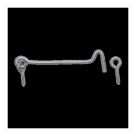 Háček s očkem k zašroubování 120 mm Zn