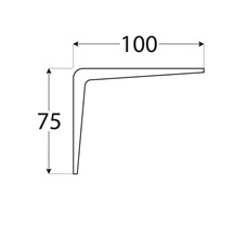 konzole stavební šedá 100x75 mm