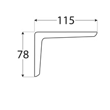 konzole s plastovým krytem 115x78x26 hnědá