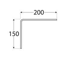konzole 150x200 bílá