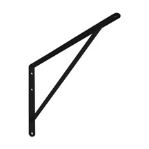 vystužená ocelová konzole  500x330 černá
