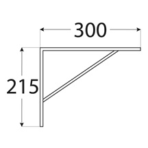 Skládací konzole 300x215 černá