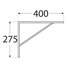 Skládací konzole 400x275 černá
