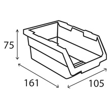 Garážový kontejner 161x105x75 set 8 ks