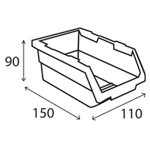 Garážový kontejner 150x110x90 set 4 ks