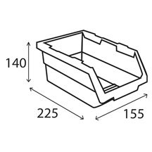 Garážový kontejner 225x155x140 set 2 ks