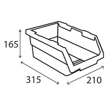 Garážový kontejner 315x210x165 s držákem