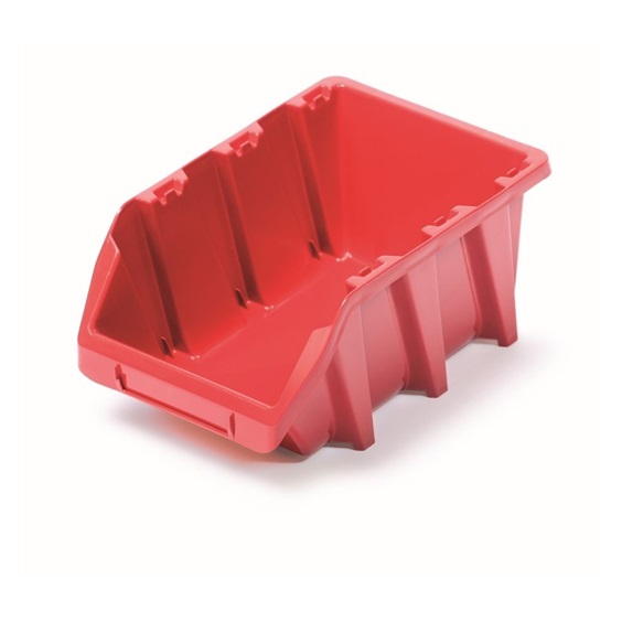 Plastový úložný box BINEER LONG 295x198x133 červený