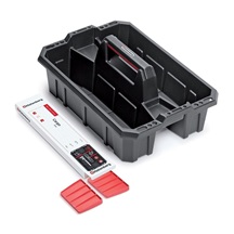 Přepravka na nářadí s přepážkami CARGO PLUS černá/červená 495x345x210