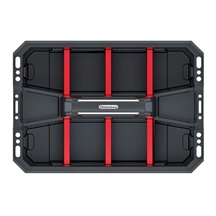 Přepravka na nářadí s přepážkami CARGO PLUS černá/červená 495x345x210