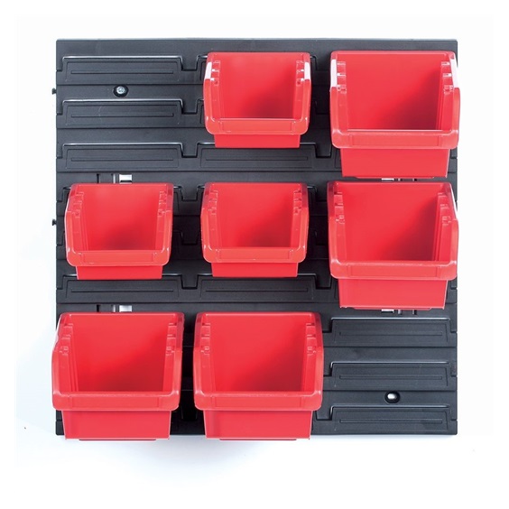 Závěsný panel se 7 boxy na nářadí ORDERLINE 400x110x400