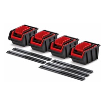 Sada boxů SETTRUCK s lištou na zeď 580x230x130 (16 boxů+5 lišt)
