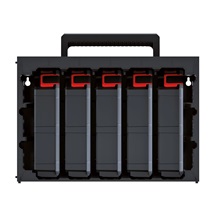 Skříňka s 5 organizéry (krabičky) TAGER CASE 415x290x290