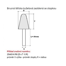 Tělísko brusné 20x32-6 99BA 80M7V40 325512019