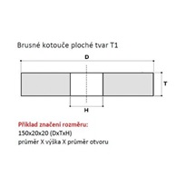 Kotouč brusný 200x25x32 89A60M5AV40 413517827.TY