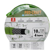 Hadice zahradní zelená 4-vrstvá 1/2" bal.10m Procraft PR-4GH1310