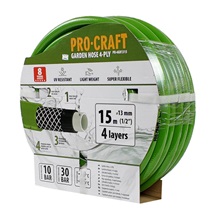 Hadice zahradní zelená 4-vrstvá 1/2" bal.15m Procraft PR-4GH1315