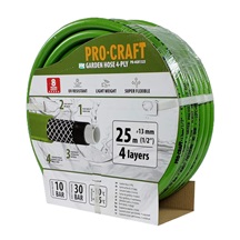 Hadice zahradní zelená 4-vrstvá 1/2" bal.25m Procraft PR-4GH1325