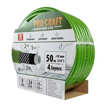 Hadice zahradní zelená 4-vrstvá 3/4" bal.50m Procraft PR-4GH1950