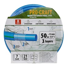 Hadice zahradní modrá 3-vrstvá 1/2" bal.50m Procraft PR-3KGH1350