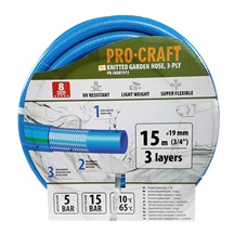 Hadice zahradní modrá 3-vrstvá 3/4" bal.15m Procraft PR-3KGH1915