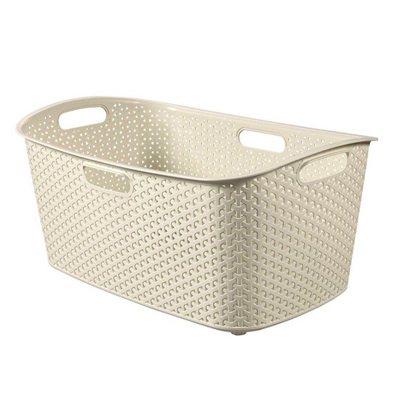Koš na čisté prádlo My Style 47 l krémový