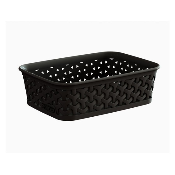 Košíček RATTAN 'Y' STYLE -A6 tm. hnědý