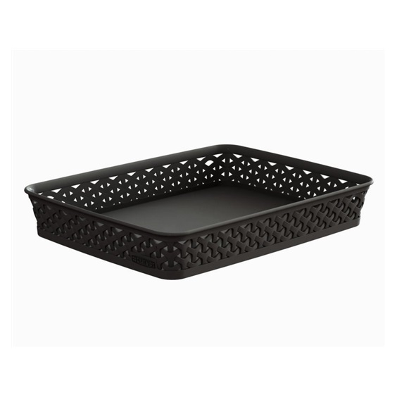 Košíček RATTAN 'Y' STYLE -A4 tm. hnědý