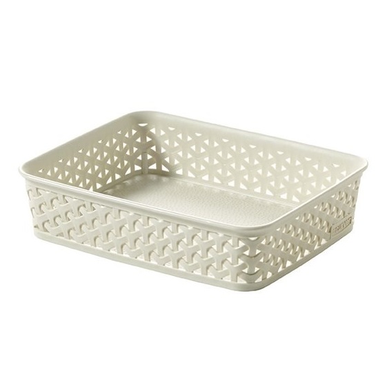 Košíček RATTAN 'Y' STYLE -A5 krémový