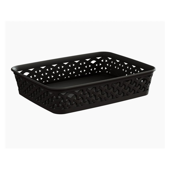 Košíček RATTAN 'Y' STYLE -A5 tm. hnědý