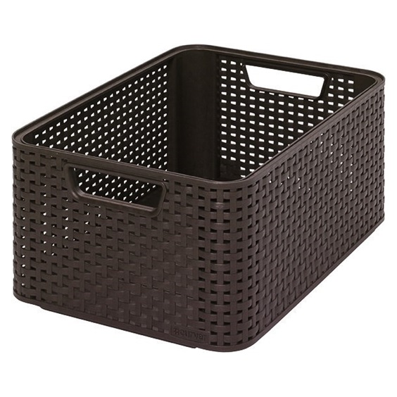 Úložný box RATTAN Style2 M - hnědý