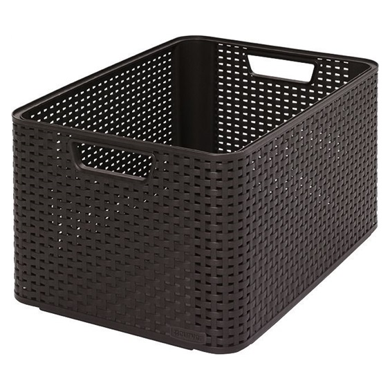 Úložný box RATTAN Style2 L - hnědý
