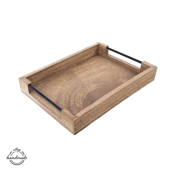 Tác dřevo/kov MANGO 35,5x25,5cm